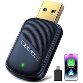 Mini Wireless CarPlay Adapter for iPhone &amp; Android Auto Wireless car Play | Wired to Wireless Gold-Plated USB Dongle, Fast Stable Connection, Auto Reconnect in 3 Seconds,No Lag for OEM Wired Cars 2016+