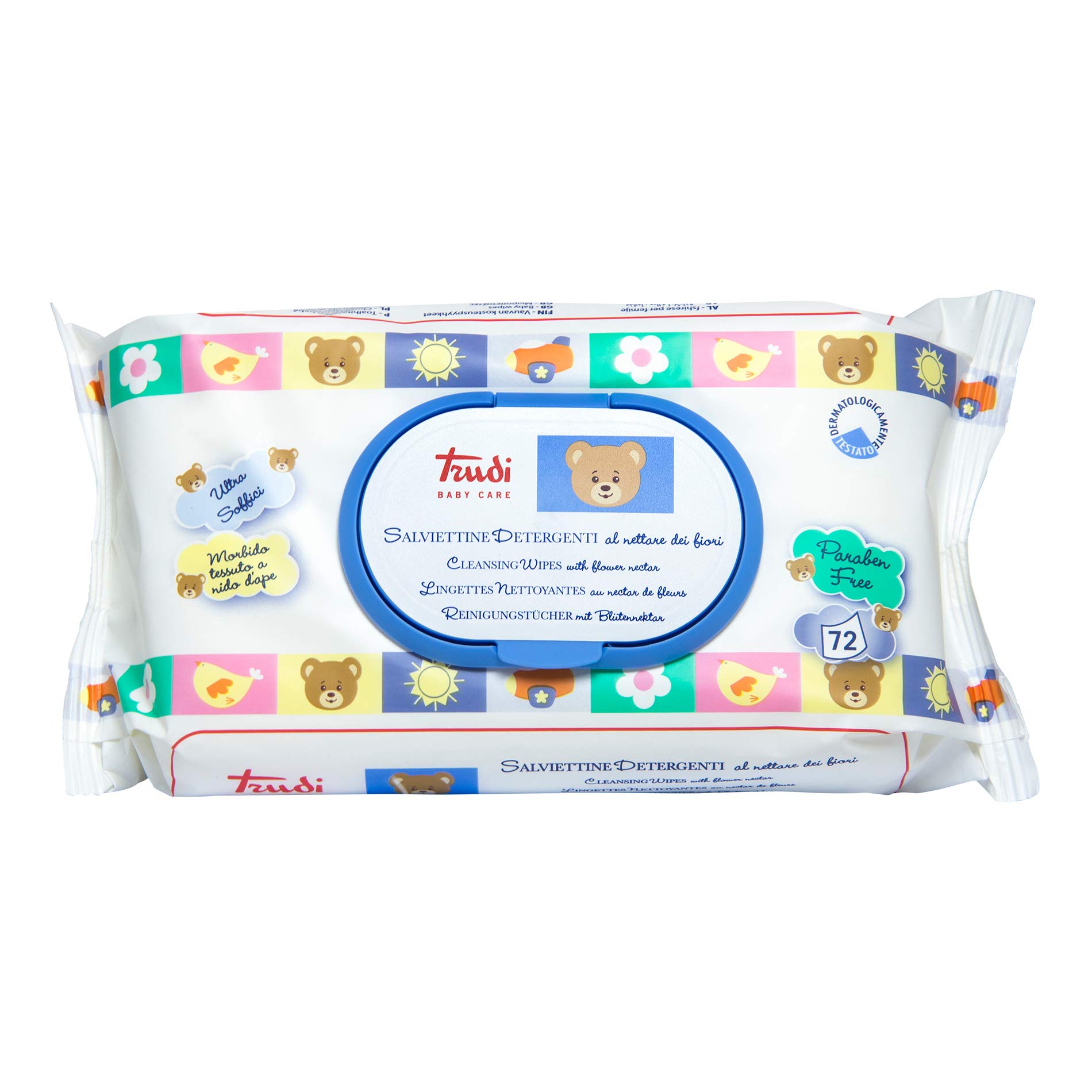 Trudi Baby 00429 Wipes with Flower Nectar 1 Pack of 72 wipes