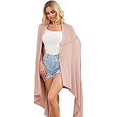 Eiaayer Tencel Cashmere Shawl Wraps for Women,Pashmina Stole Airplane Travel Wool Scarf Blanket Wrap Lightweight UPF 50+
