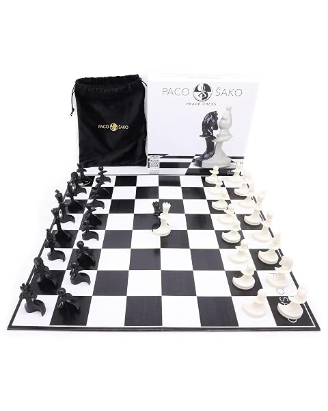 PACO SAKO PEACE CHESS GAME, SUPER FUN FOR CHESS LOVERS, MAKE PEACE WHILE PLAYING CHESS, NOT WAR – CHESS SET BOARD GAME FOR PEACE MAKERS | 2-PLAYERS