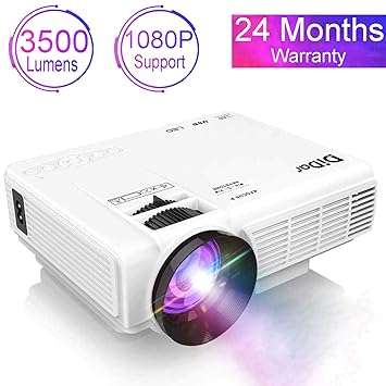 DIDAR Proyector 3500 Lumen Mini Video Proyector Soporta 1080P Full ...