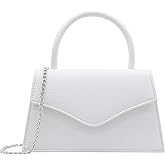 Milisente Women's Evening Bag Bridal Party Clutch Purses Cocktail Prom Handbags with Patent Leather