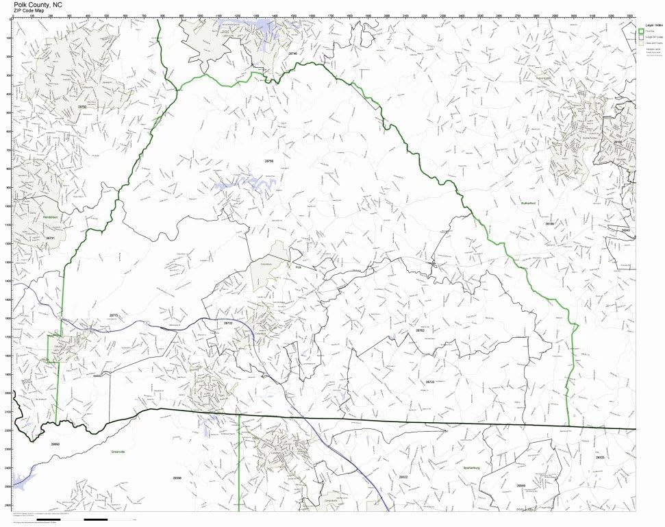 Polk County Zip Code Map