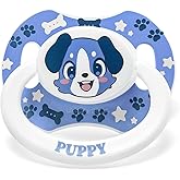 LittleForBig Little Blue Bigshield Generation-II Adult Sized Printed Pacifier