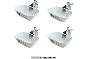 XINYI 4pcs Aluminum Alloy Chicken Water Cups,DIY Automatic Water Nipples for Dog,Cat,Bunnies, Ferret, Chicken, Hamster, Guinea Pig, Rabbit, Chinchillas, Mice, Rats,Goat,Bird