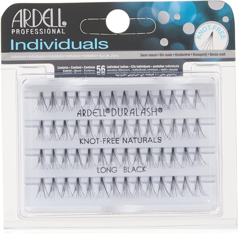 Ardell Duralash Naturals Knot Free Individual Long Black False Eyelashes