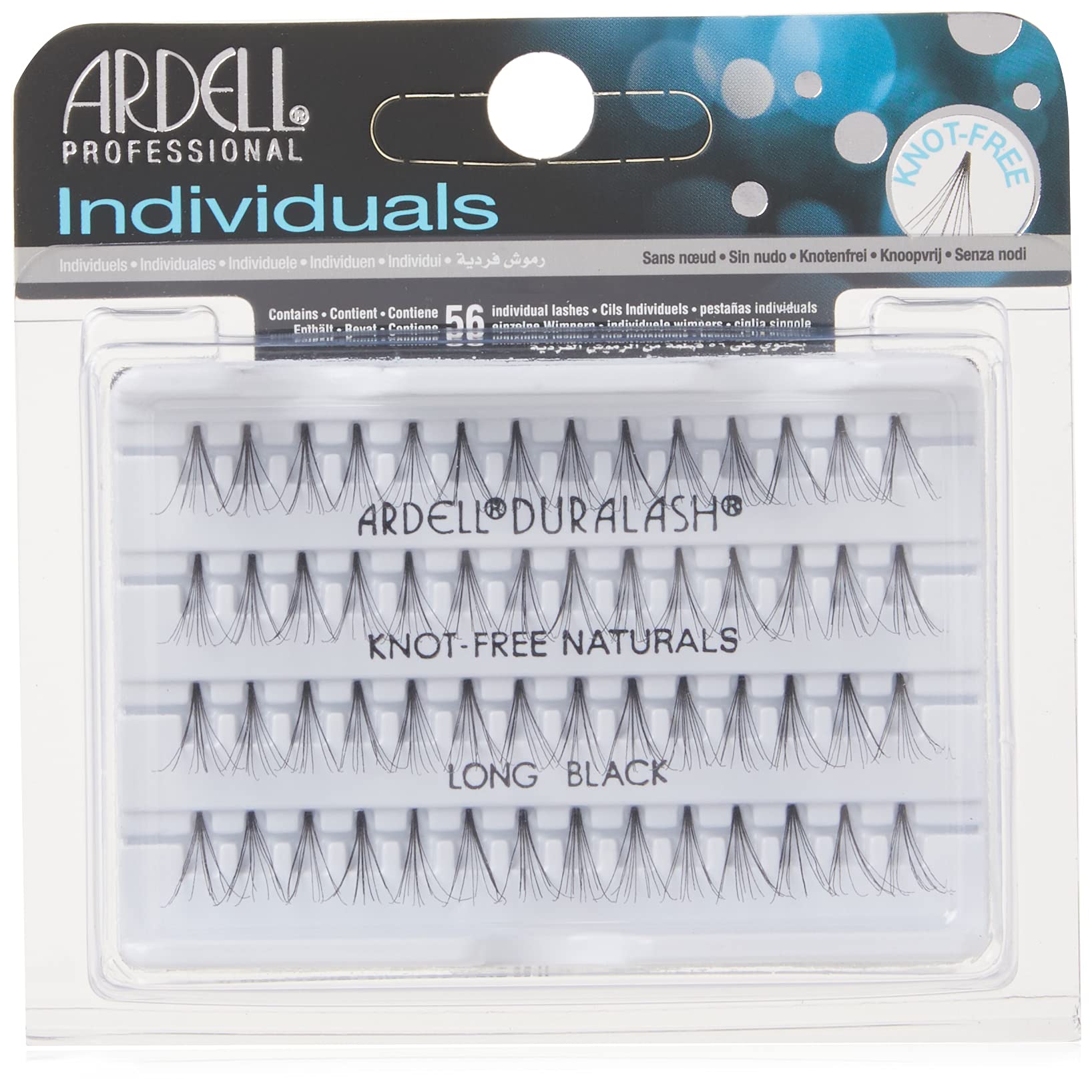 Ardell False Lashes Duralash Individual Naturals, Knot-Free Long Black