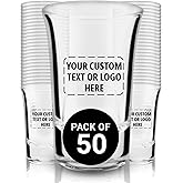 Personalized Shot Glasses | 50 Pack | Quality Glass 1.5oz Custom Shot Glasses with Laser Engraving | Great for Wedding Favors, Bachelorette Party Gifts, Customized Party Favors, Unique Gifts