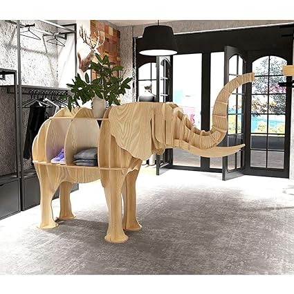 Bp S Floor Standing Bookshelf Elephant Shaped Display Cabinet