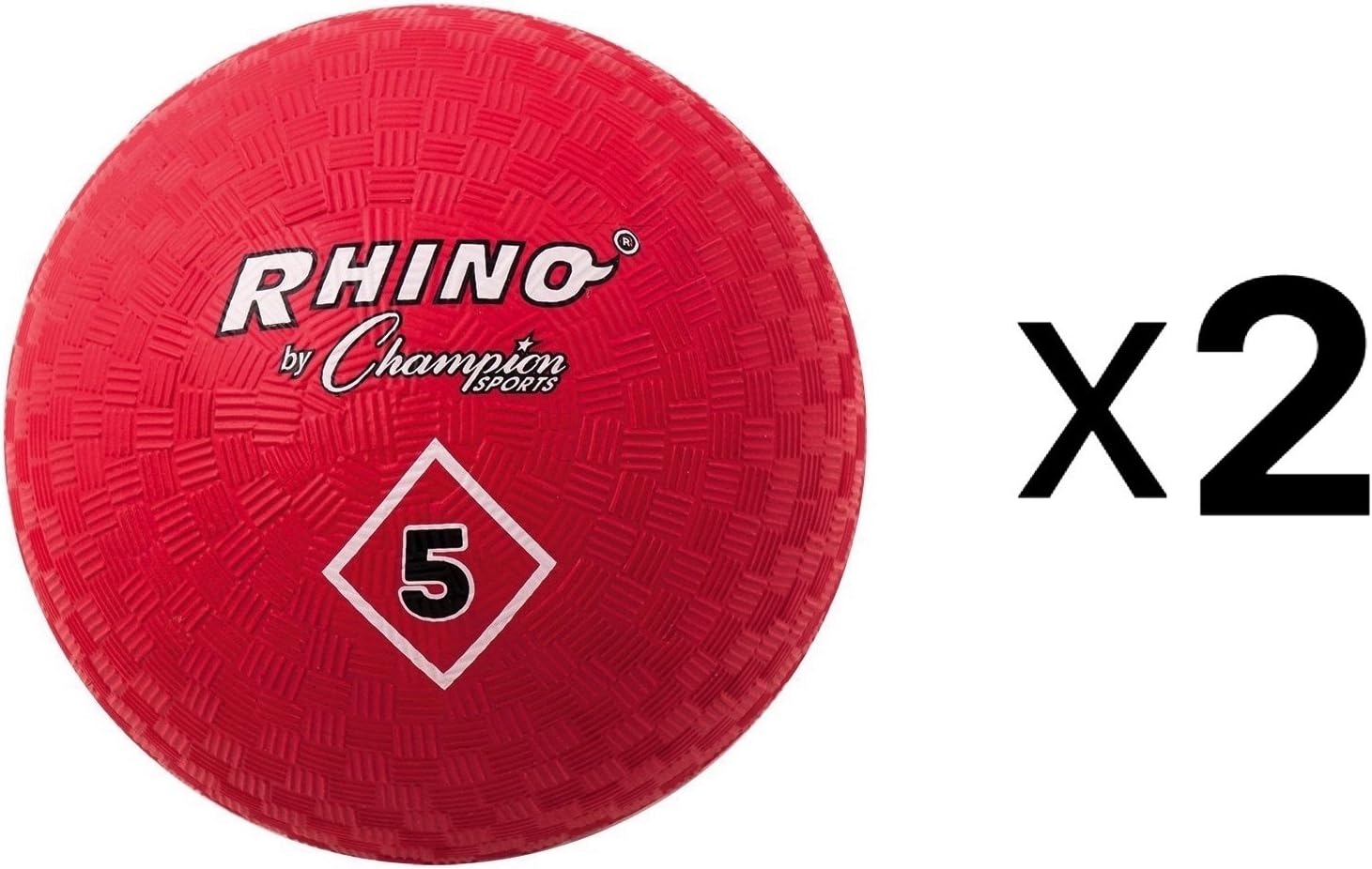 Champion Playground Gym Dodgeball Kickball 5" Nylon Wound 2ply Red