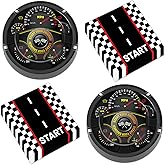 50Pcs Race Car Party Plates and Napkins Race Car Birthday Party Decorations Racing Themed Paper Dessert Plates Start Your Engines Tableware Set Serves 25 Guests Kids Boys Baby Shower Party Supplies