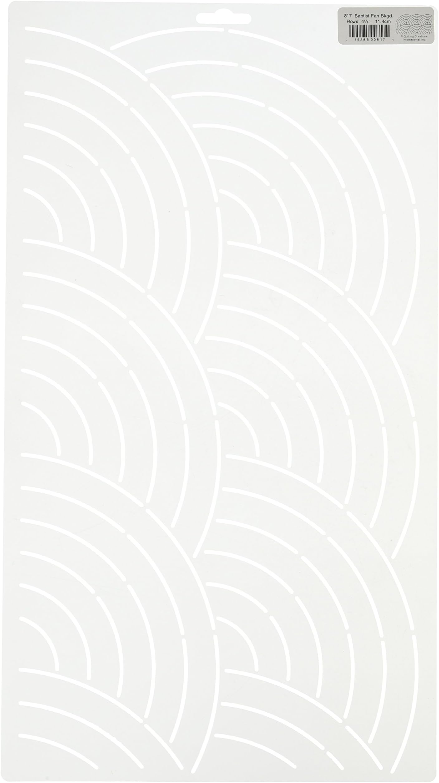 Quilting Creations Baptist Fan Background Quilt Stencil