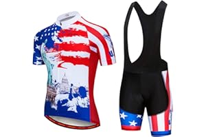 JPOJPO Men's Cycling Jersey,Bicycle Short Sleeve Breathable Cycling Shorts Quick Dry