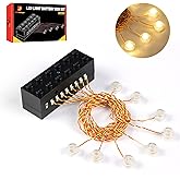 JMBricklayer LED Lighting Kit Building Blocks Set, 2x6 Light Up Bricks with Light-Sensing Mode, Rechargeable DIY Lighting Acc