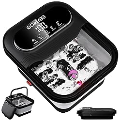OOAMBB Collapsible Foot Spa with Heat, Bubble and