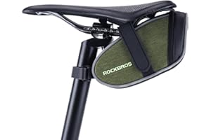 ROCKBROS Bike Saddle Bag Seat Bag, Lightweight Saddle Bag Cycling, Bike Storage Bag Under Seat for Road Mountain Bike