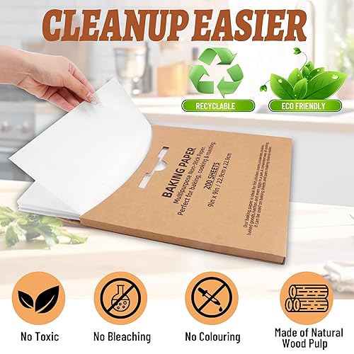 Parchment Paper No Piping Bag Tikxlafe 200 Pcs Parchment Paper