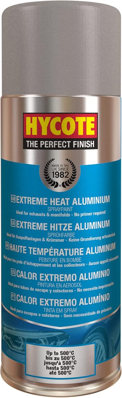Hycote Fast Drying Extreme Heat Aerosol Car Paint Aluminium 400 ml