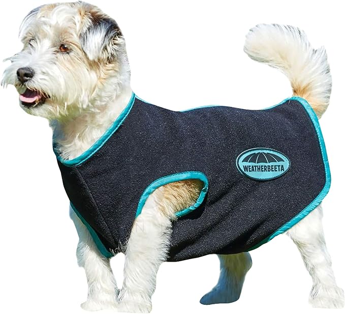 Weatherbeeta Fleece Dog Coat with Zip Multicolour One size Amazon