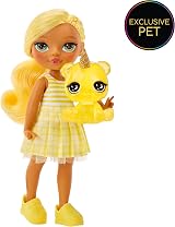 Rainbow High Littles Daisy Madison 14 cm Posable Doll Yellow P purse Pet view 5