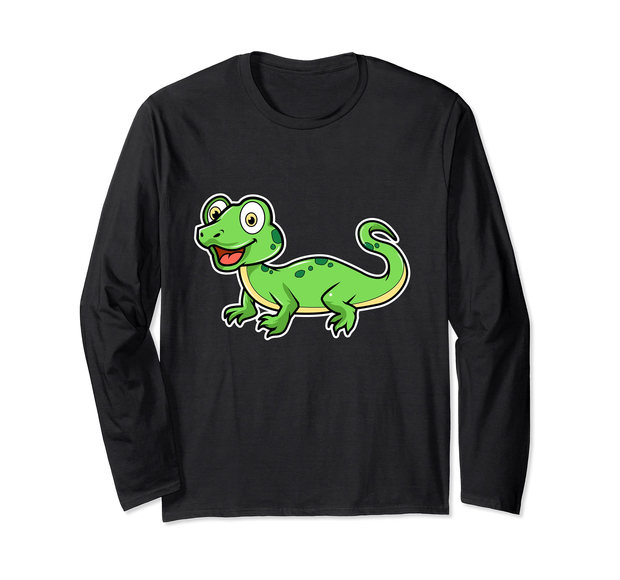 Cute lizard Cartoon Animal Reptile Long Sleeve T-Shirt
