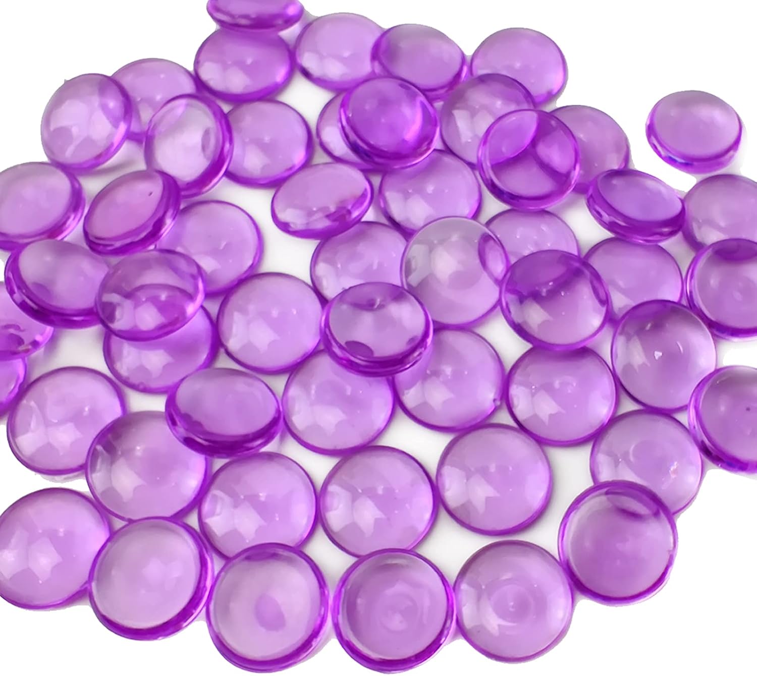 Vase Fillers - 630 PCS Purple Acrylic Flat Marbles 0.6 inch Vase Fillers Gems for Centerpieces,Party Event,Confetti,Table Scatters,Home Accents Floral Decor,Wedding Decoration,Bridal Shower Gift,Crafts