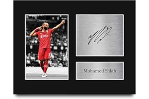 HWC Trading USL Mohamed Mo Salah Gifts Printed Signed Autograph Picture for Soccer Fans and Supporters - US Letter Size