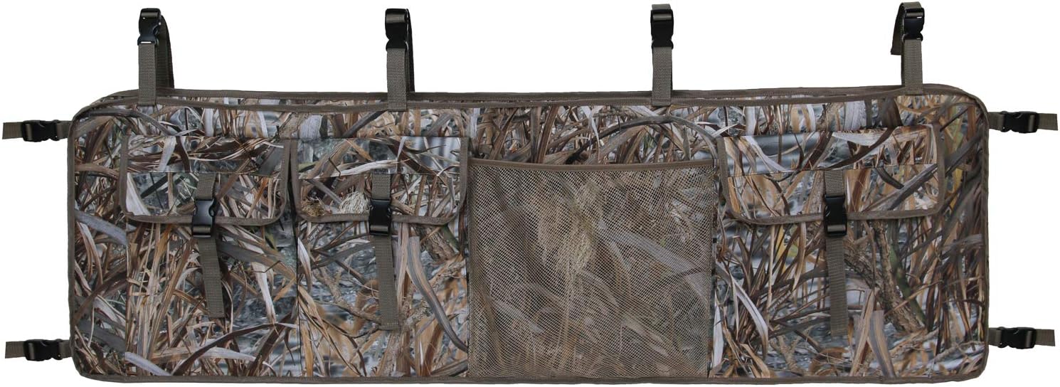mydays Gun Rack for UTV,Double Gun Carrier Rifle Case Rear Storage Bag Roll Cage Cargo Organizer (Camo, L): Sports & Outdoors