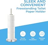 Blue Canyon Stainless Steel Toilet Roll Holder Spike Free Standing view 7
