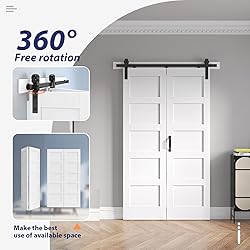 FREDBECK 48x84 Double Bi-fold Barn Door with