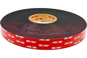 DBSTAR 3M Double Sided Tape 5952, 1 in x 36 yd, Heavy Duty, Industrial Mounting on LSE Surfaces, Heat & Weather Resistant