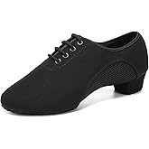 SWDZM Men&Women Ballroom Dance Shoes Closed Toe Latin Salsa Practice Dancer Modern Performance Dancing Shoes