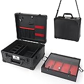CHUANGJIN Large Barber Carrying Case, Hairdresser Tool Box Organizer Traveling Case, Portable Travel Barber Suitcase for Hair Stylist Pet Groomer Beauty Salon Makeup Artist