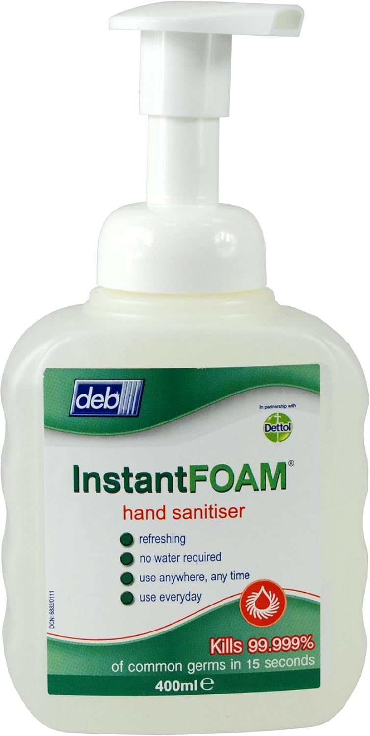 Deb Dettol Instant Foam Hand Sanitiser Kills 99.999 of Common Germs