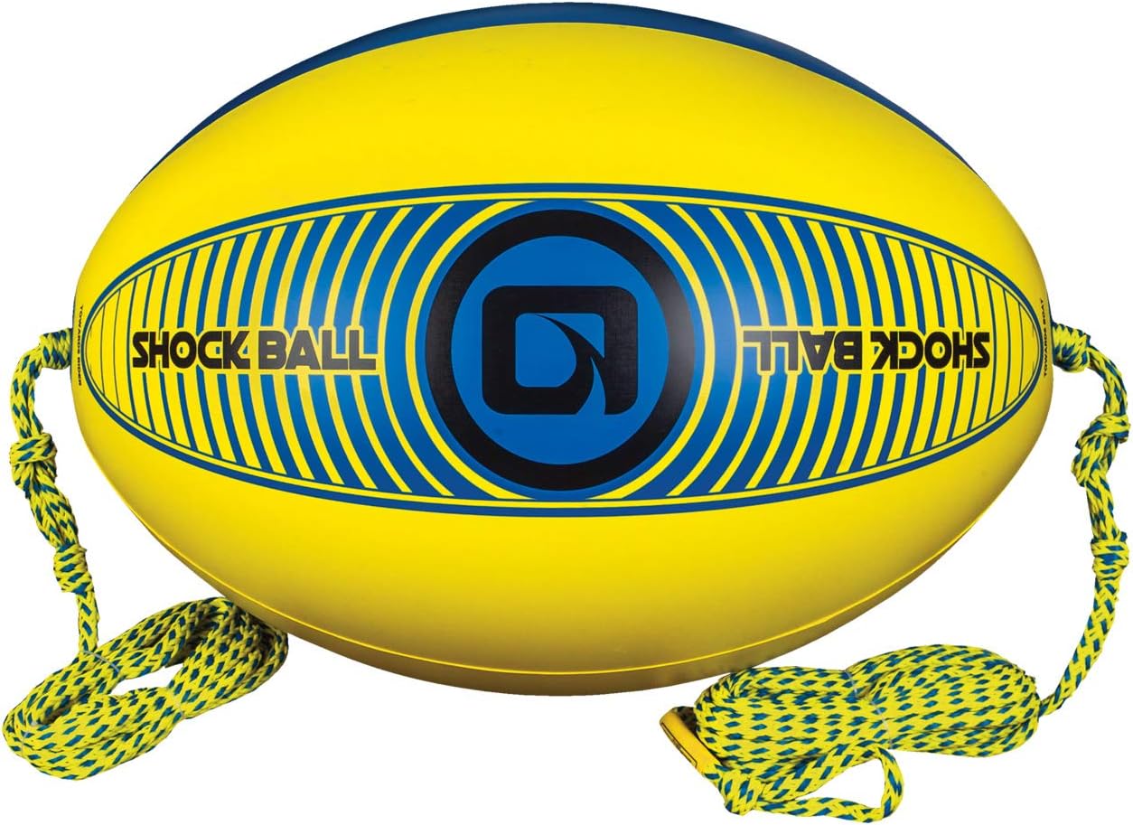 O'Brien Shock Ball Towable Tube Rope Float, Yellow, One
