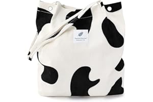 LHMTQVK Corduroy Tote Bags for Women Girls, Large Capacity Corduroy Bag Reusable Grocery Shoulder Bag with Inner Pockets