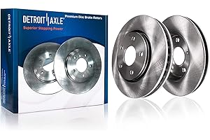 Detroit Axle - Front Brake Rotors for Toyota RAV4 Camry Avalon Mirai Lexus ES350 Scion TC Pontiac Vibe Brakes Rotors Replacement : 11.65" inch Front Rotors