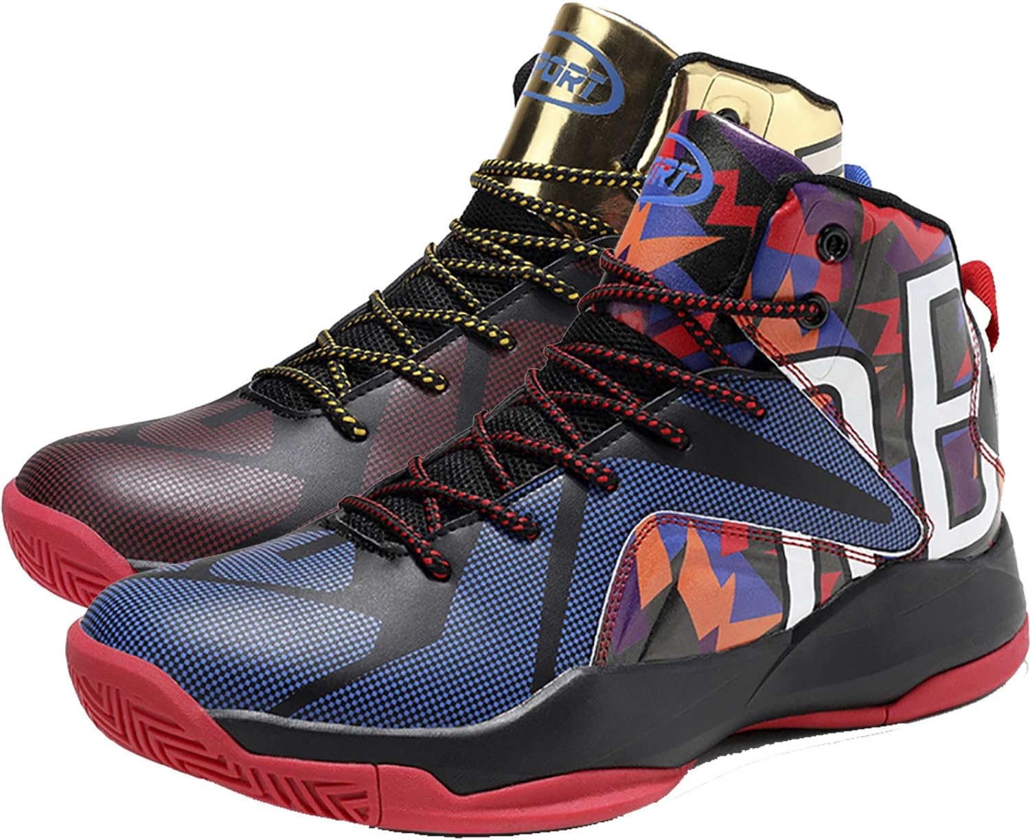 Men's Basketball Shoes Performance Shock Absorption Basketball Boots Trainer Sneakers