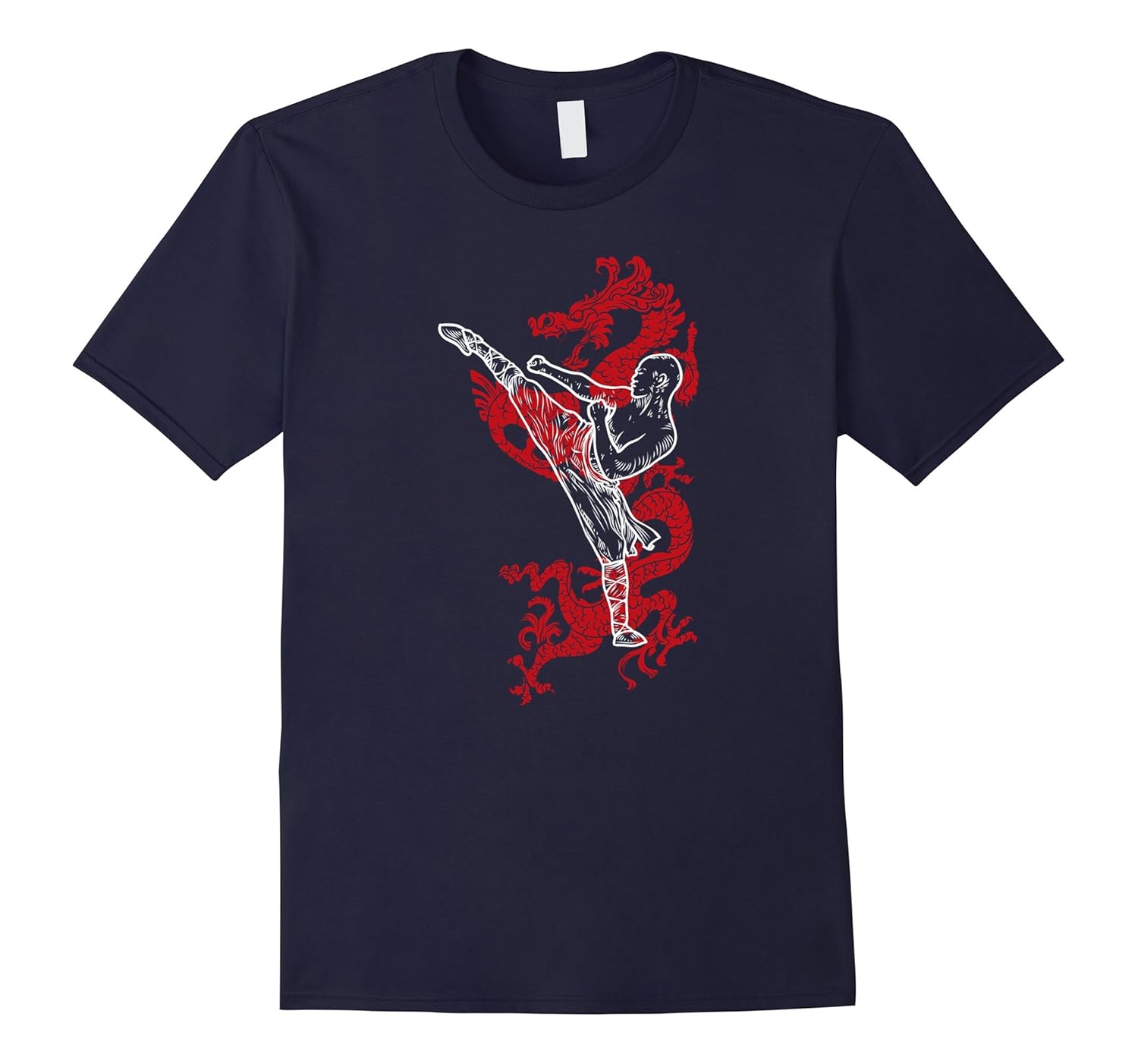 Kung Fu T-Shirt Chinese Dragon Uniform Cool Martial Arts Tee-ANZ