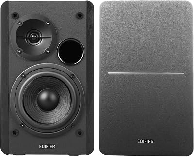 Edifier R1280T Powered Bookshelf Speakers 42W RMS Black 2.0 Active
