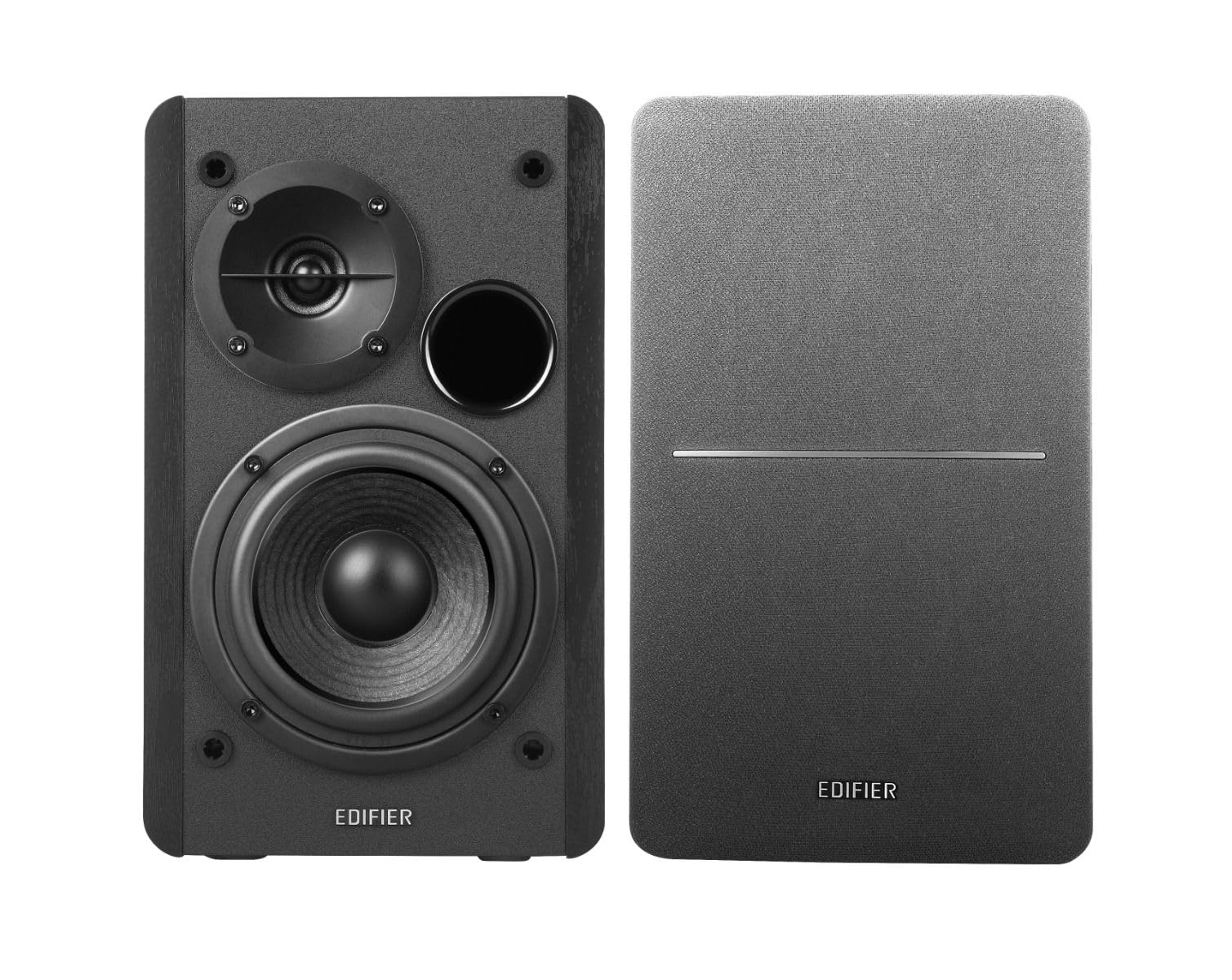 Edifier R1280T Powered Bookshelf Speakers, 2.0 Active Near Field Studio Monitor Speaker, Wooden Enclosure, 42W RMS Power, Black