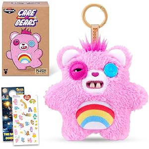 Fuggler Care Bears Blind Bag Figure Charm Mystery Bundle - Pack for Teens | Fuggler Care Bears Series 1 Mystery Box 5" Keycha