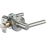 Amazon Basics Contemporary Madison Door Lever, Passage, Satin Nickel