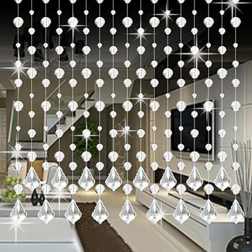 Clode Kristallglas Perlen Vorhang Luxus Wohnzimmer Schlafzimmer
