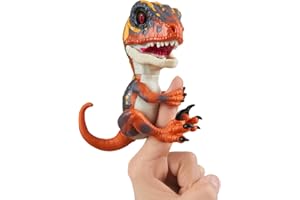 Untamed Raptor by Fingerlings - Blaze (Orange) - Interactive Collectible Dinosaur - By WowWee