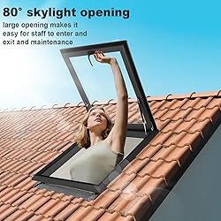 OXBZKMY Skylight Window for House Roof, Tempered