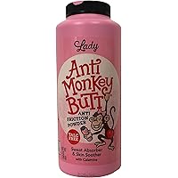 Lady Anti-Monkey Butt | Women's Anti Friction and Sweat Powder with Calamine | Talc Free | 6 Oz | 3 Pack