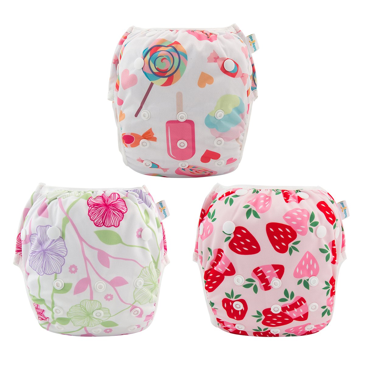 babygoal Baby Reusable Swim Diaper, Washable and Adjustable for Babies 0-2 Years, Swimming Lessons & Baby Shower Gift 3ZSD04