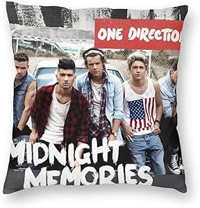 GuanRkon One Direction Square Pillow New Pillowcase Multiple Sizes Square Throw Pillow Covers Home Office Sofa Holiday Decoration 18