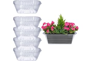 CURTIS WAGNER PLASTICS CORP. Curtis Wagner Plastics Oval Clear Heavy Gauge Vinyl Basket Liner (5-Pack) - Clear, Oval (Diameter: 6.5 x 4.25 Base, 9.25 x 6.8 x 3.5 Top, 3.5 Depth) Thin Plastic Plant Tray